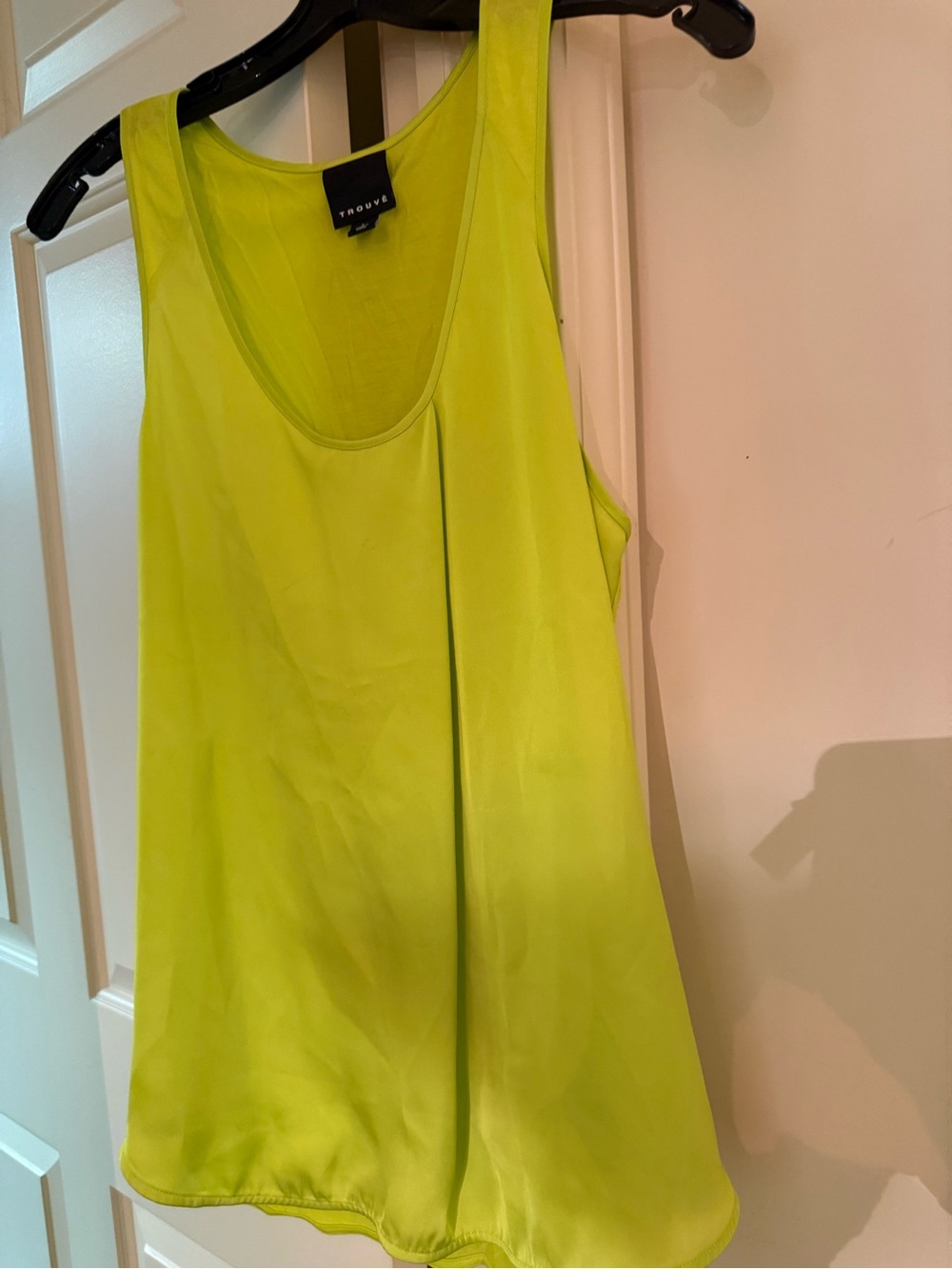Trouvé Neon Lime Scoop Neck Tank